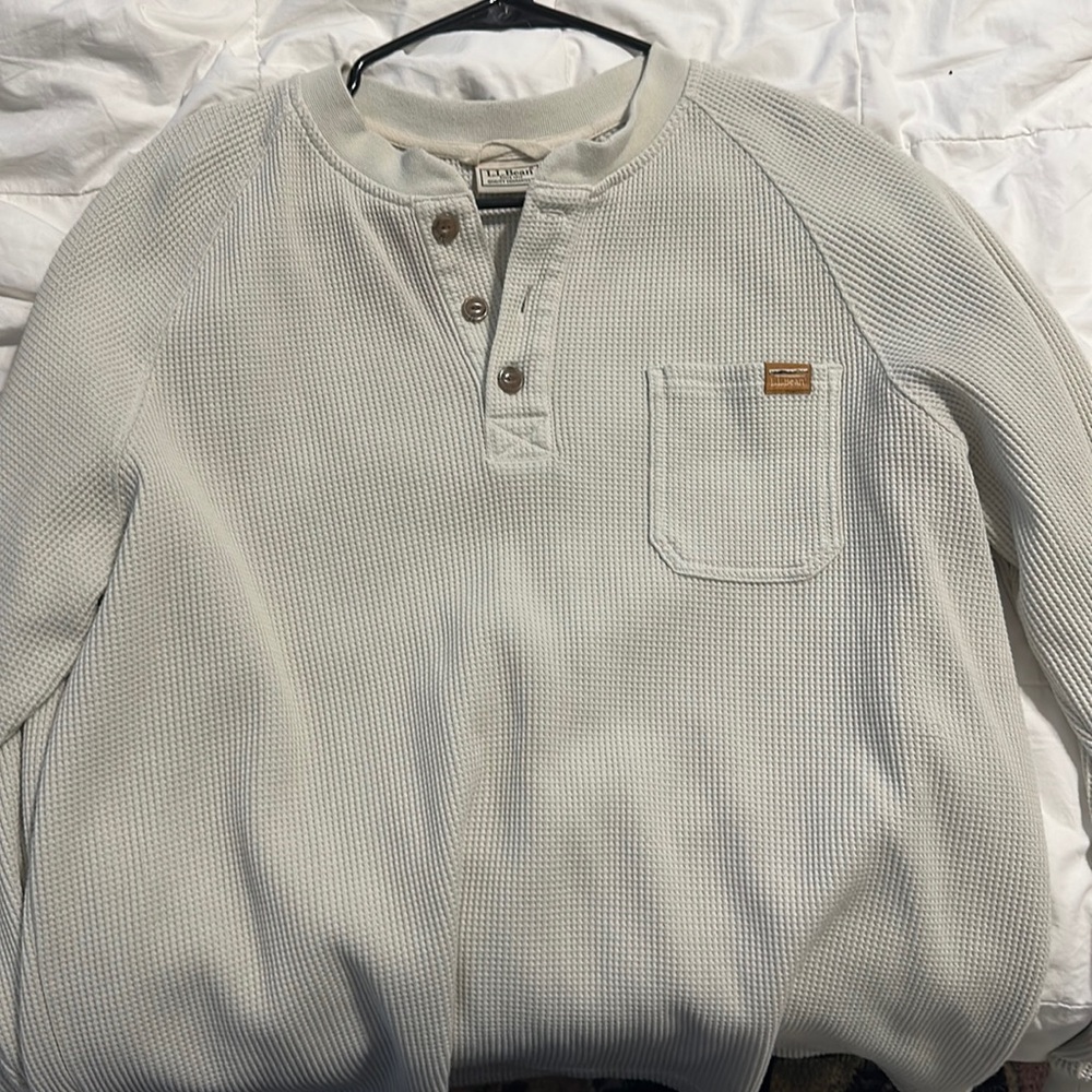 LL Bean waffle thermal shirt & Abercrombie and Fitch thermal